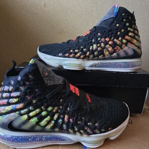 LeBron Black Multicolor Athletic Sneakers